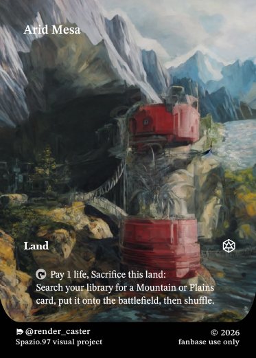 Carta Rendercaster Arid Mesa, n° 18, fetch land